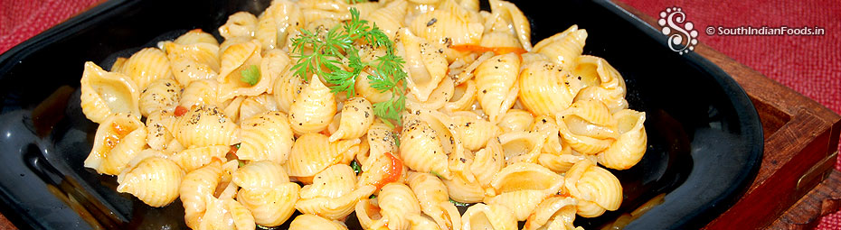 Indian tomato shell pasta recipe