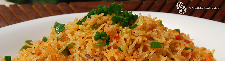 Instant schezwan fried rice