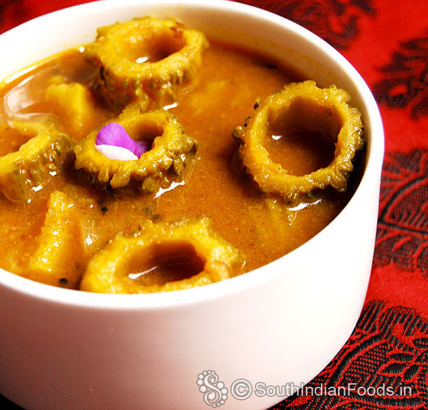 Bitter gourd tamarind curry