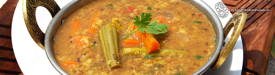 Murungakkai carrot sambar