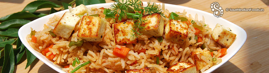 Paneer fried rice