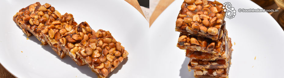 Peanut chikki [Kadalai mittai]- 2 ingredient