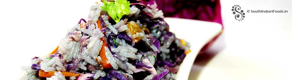 purple cabbage fried rice