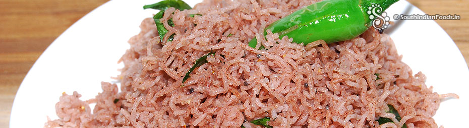 Red rice flour idiyappam 