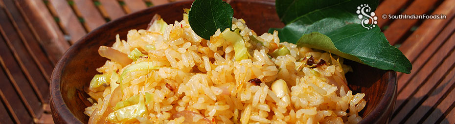 Schezwan cabbage fried rice