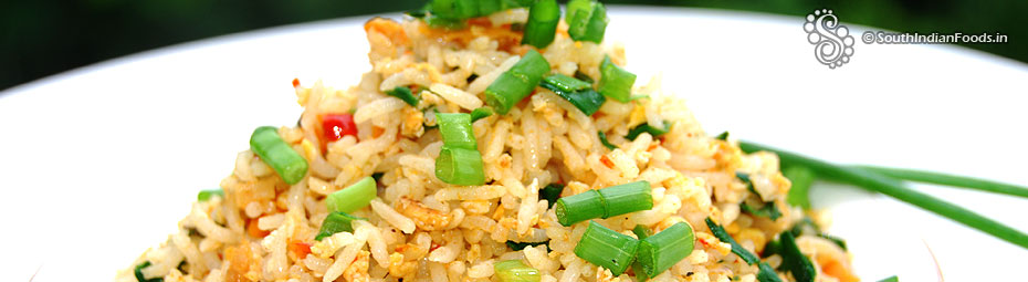 Schezwan egg fried rice recipe