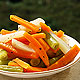 Potato carrot beans salad