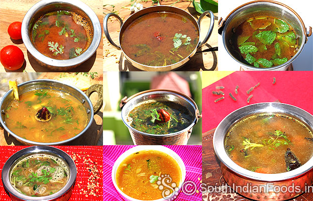South Indian rasam recipes[30]