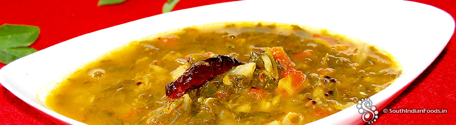 Vendhaya keerai sambar