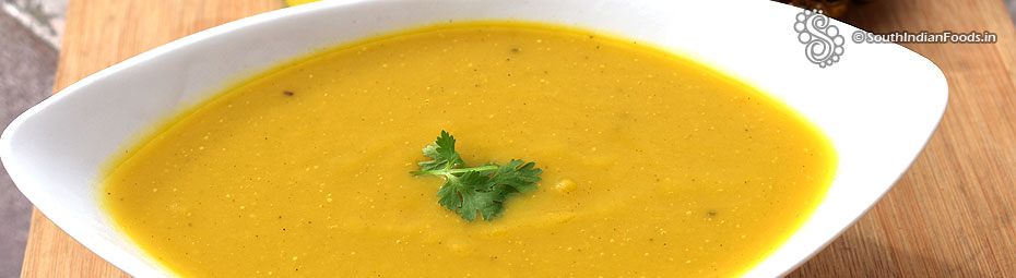 Yellow pumpkin soup