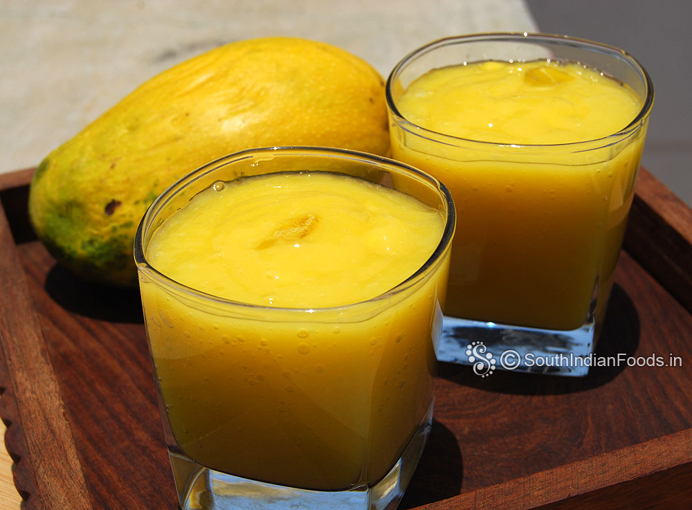 Mango juice | Mambazha juice -How to make-Step by step photos