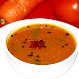 Carrot tomato rasam