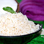 White sesame seeds rice